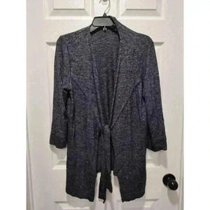 H by Halston Women's Size MEDIUM Soft Tie Front Knit Stretchy‎ Cardigan